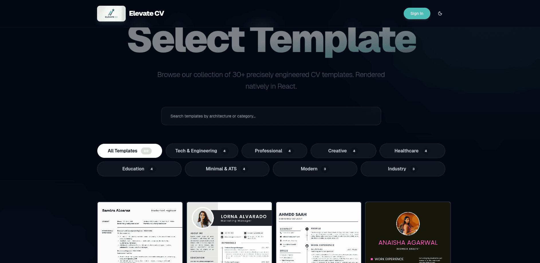 Elevate CV